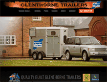 Tablet Screenshot of glenthornetrailers.com.au